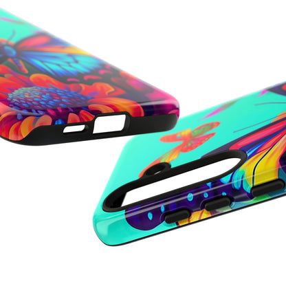 Vivid Butterfly & Floral Burst - Samsung Galaxy Case