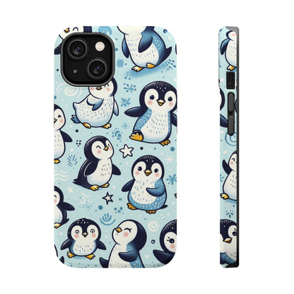 Cute Penguin Parade iPhone Case