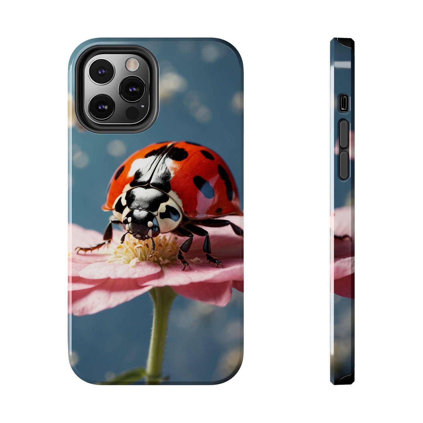 iPhone Case: Floral Ladybug Delight