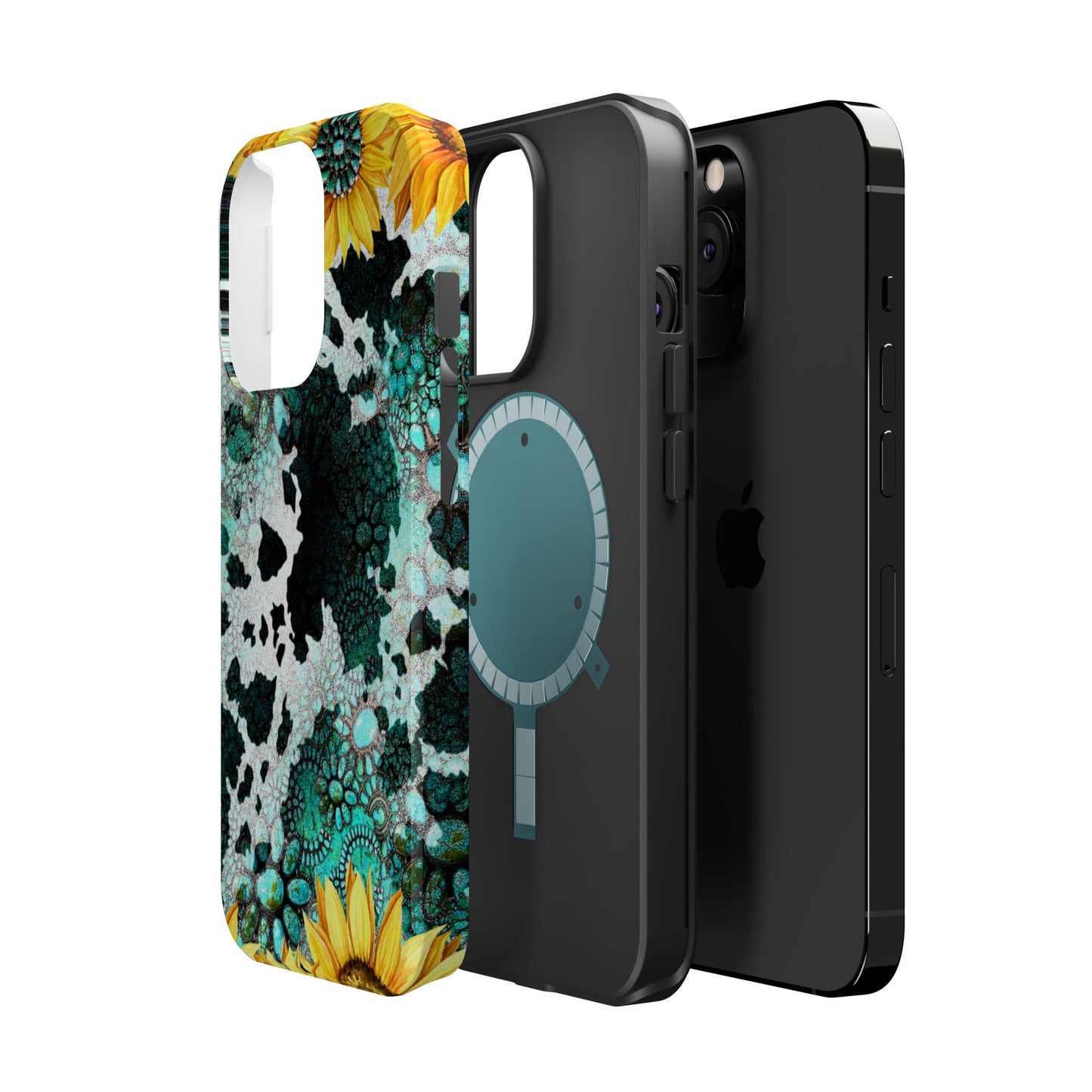 Boho Turquoise Sunflower Lace - MagSafe iPhone Series Case