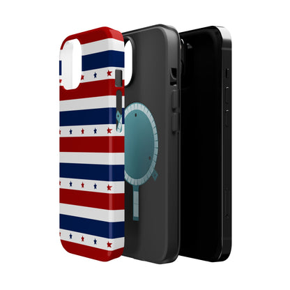 Patriotic Stars MagSafe iPhone Case