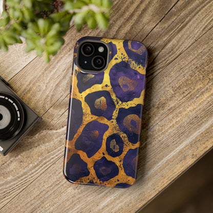 Regal Amethyst Leopard iPhone Case