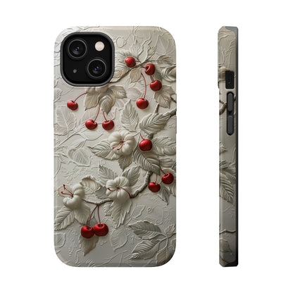 Unleash Your Inner Goddess With Our Athenian Elegance Cherry Marble Phone Case | A Blend of Classic Art and Modern Tech | Cute Cherries | Stone