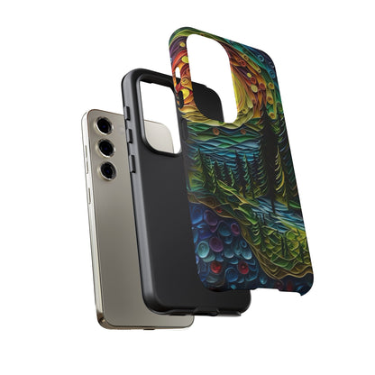 Radiant Forest Sunset Samsung Galaxy Case – Artistic Landscape Design