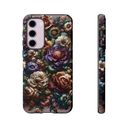 Floral Elegance For Samsung - Protective Dual-Layer Design with Vibrant Full-Wrap Print