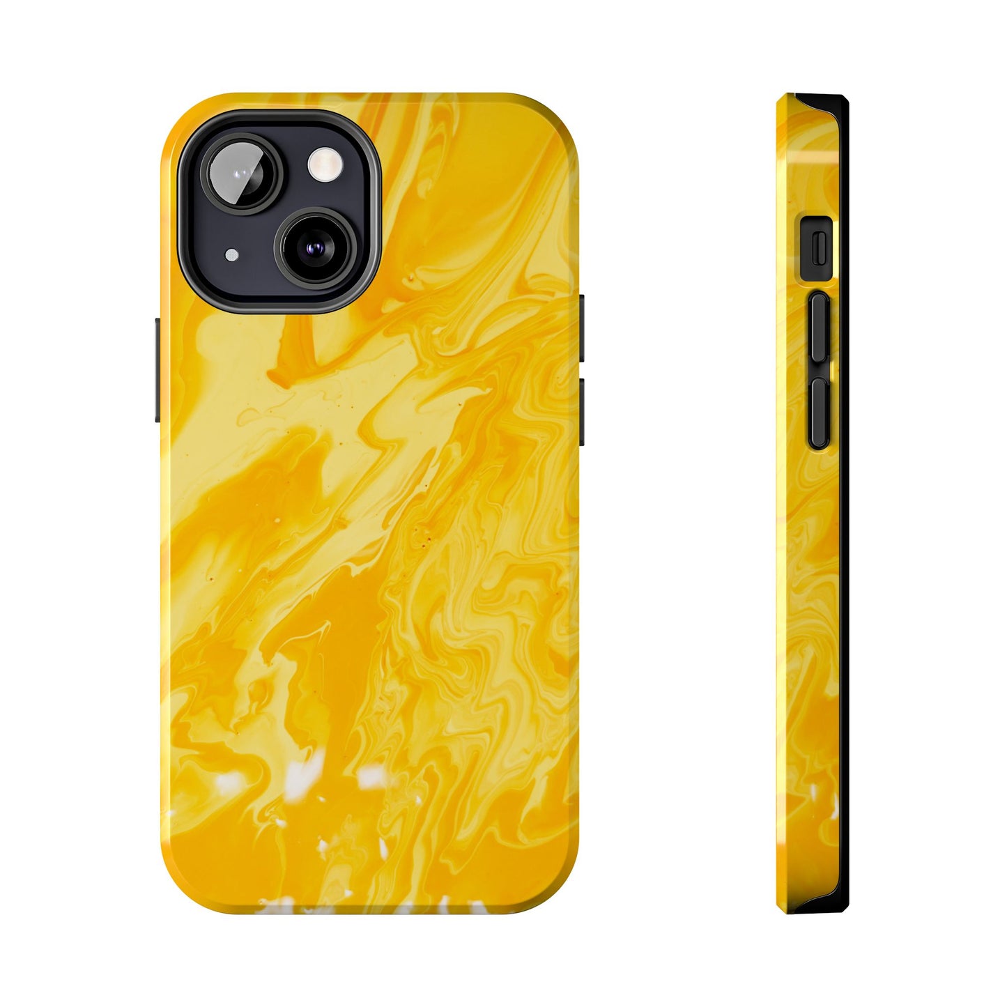 Luxe Yellow Marble iPhone Case – Stunning Golden Marble Texture