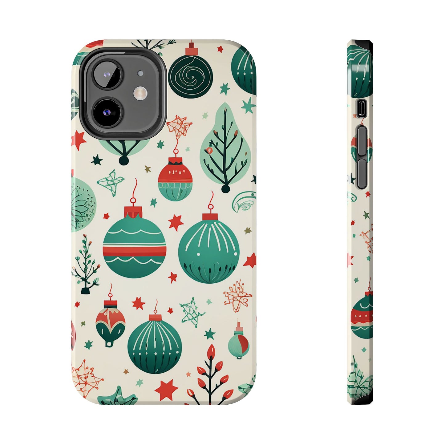 Vintage Christmas Ornaments Pattern – iPhone Series Case