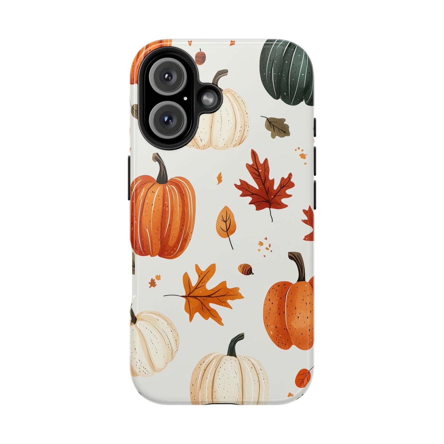 Autumn Pumpkin iPhone Case – Fall Leaves and Harvest Design