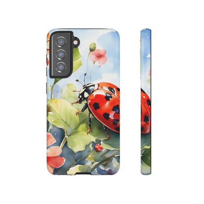 Watercolor Ladybug & Poppy Fields - Samsung Galaxy Case