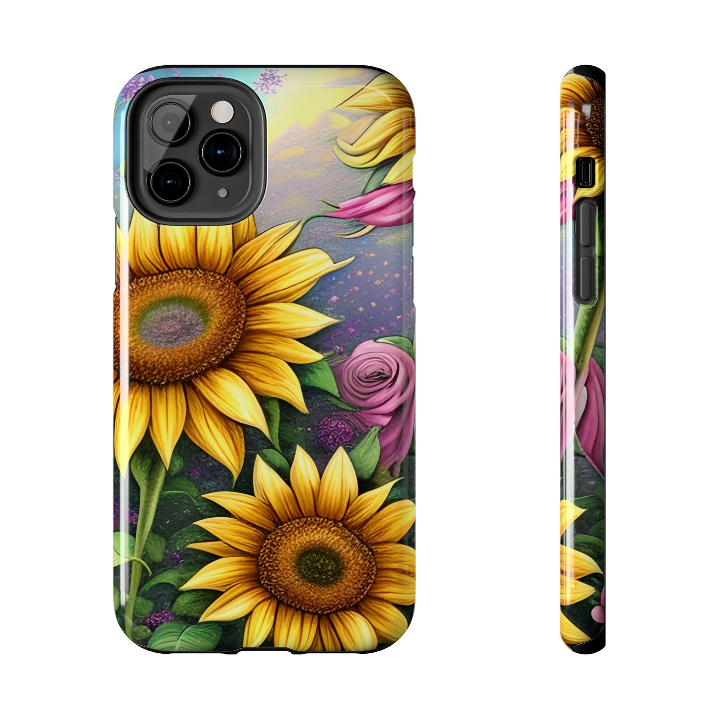 Whimsical Sunflower & Rose Garden - iPhone Series Case