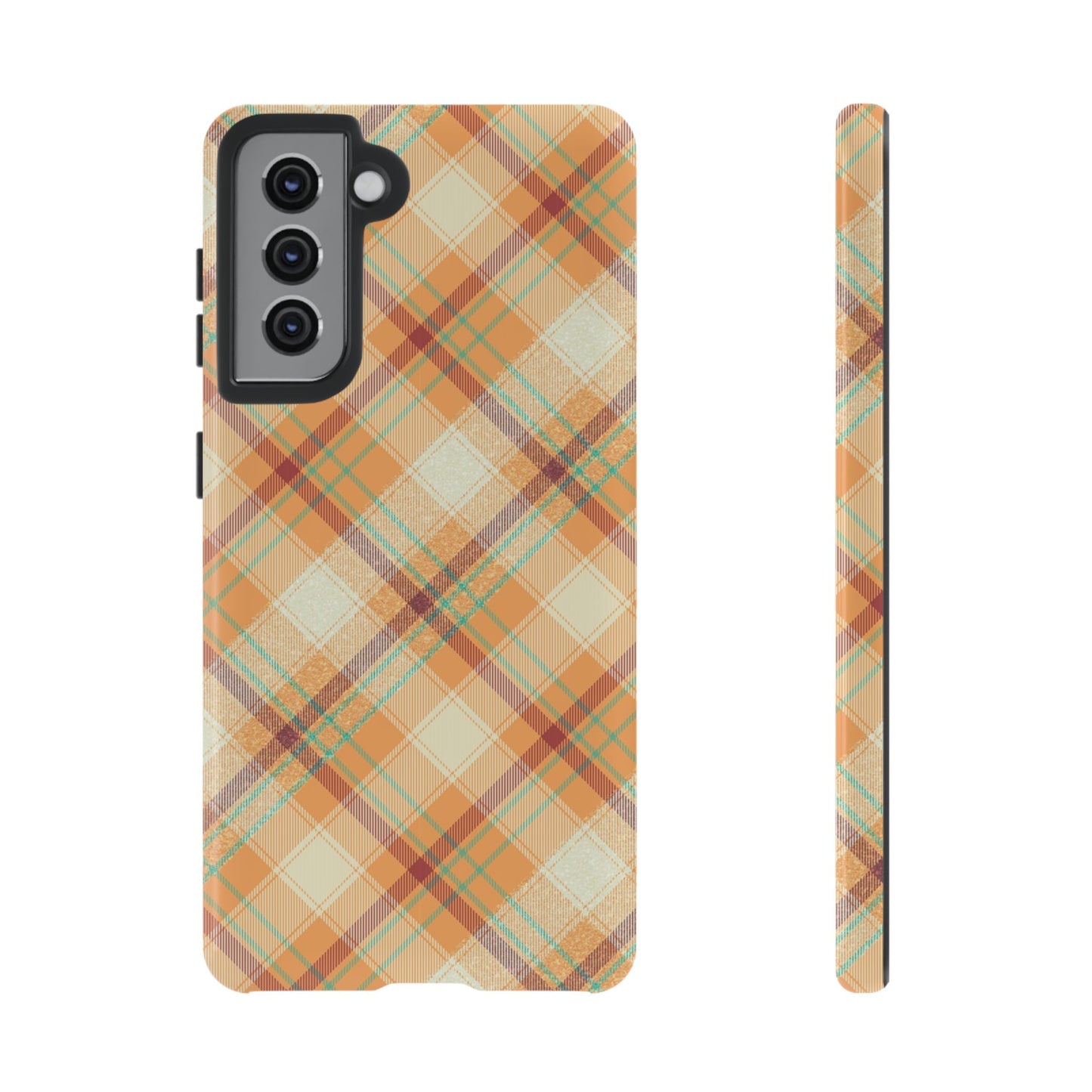 Samsung Galaxy Case - Warm Autumn Plaid Design