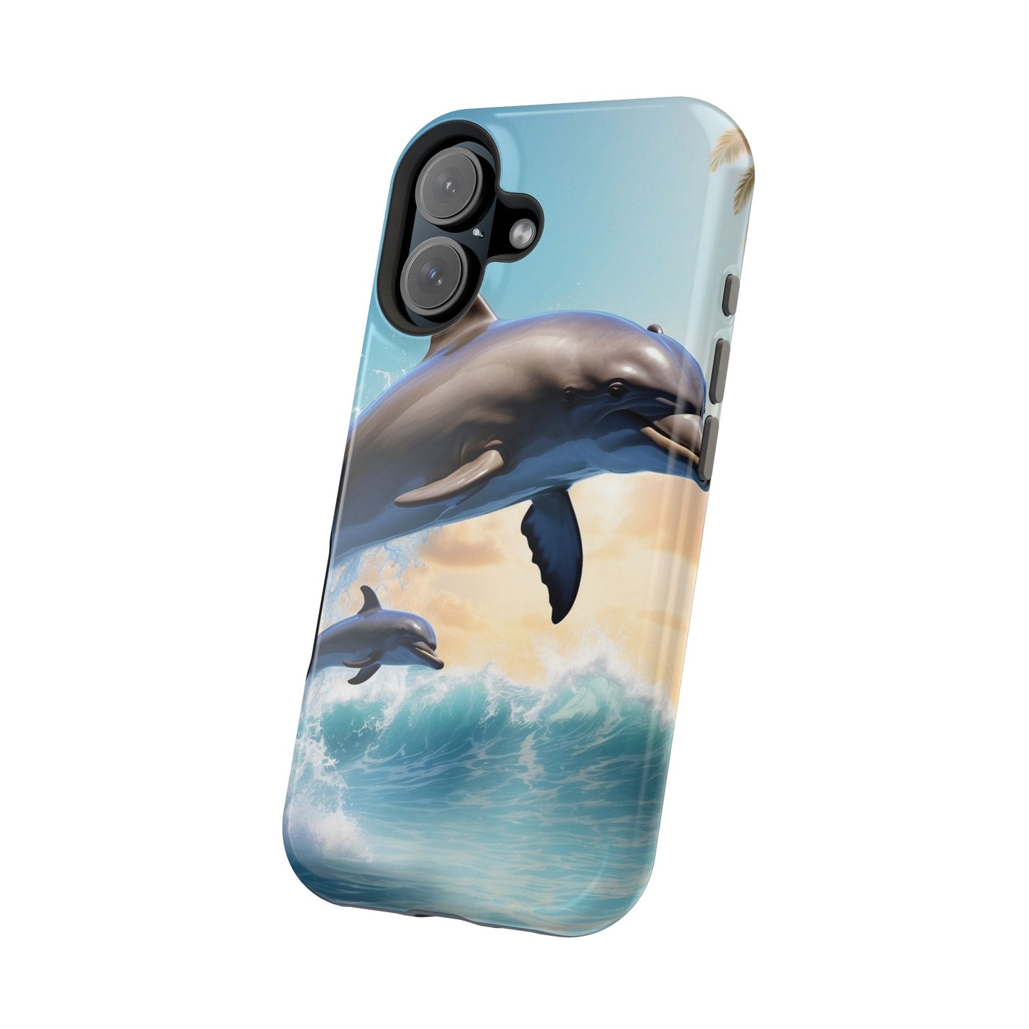 Dolphin Galaxy Splash - MagSafe-Compatible Case