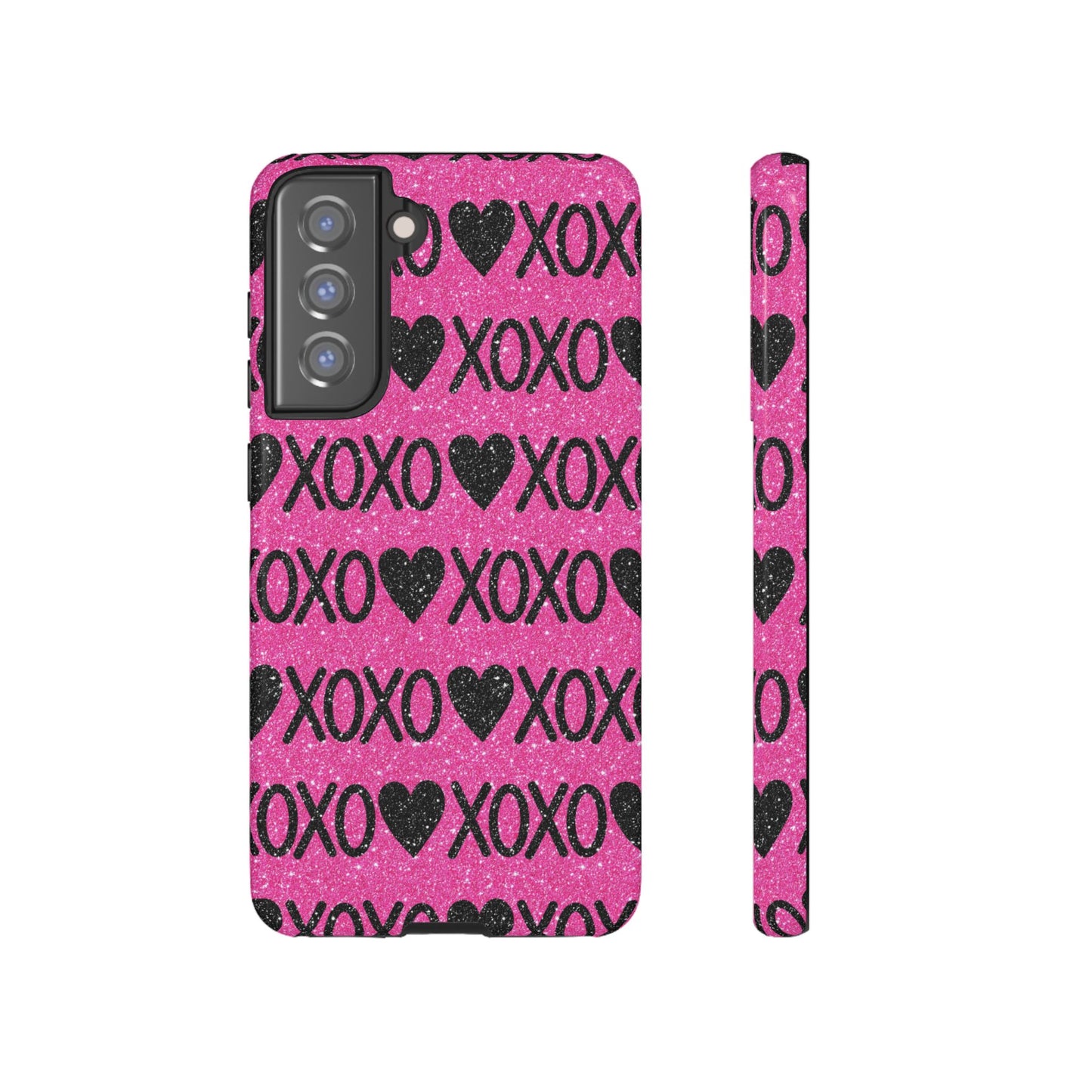 XOXO Glitter Hearts Samsung Case