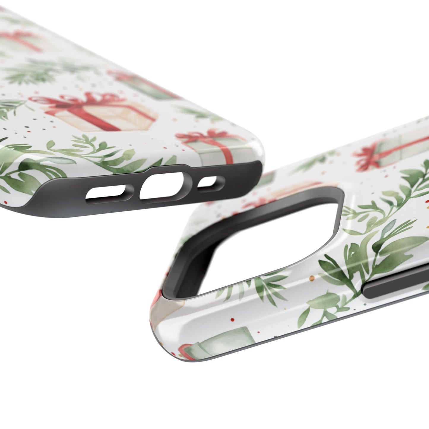 Watercolor Holiday Gifts & Greenery - MagSafe iPhone Series Case