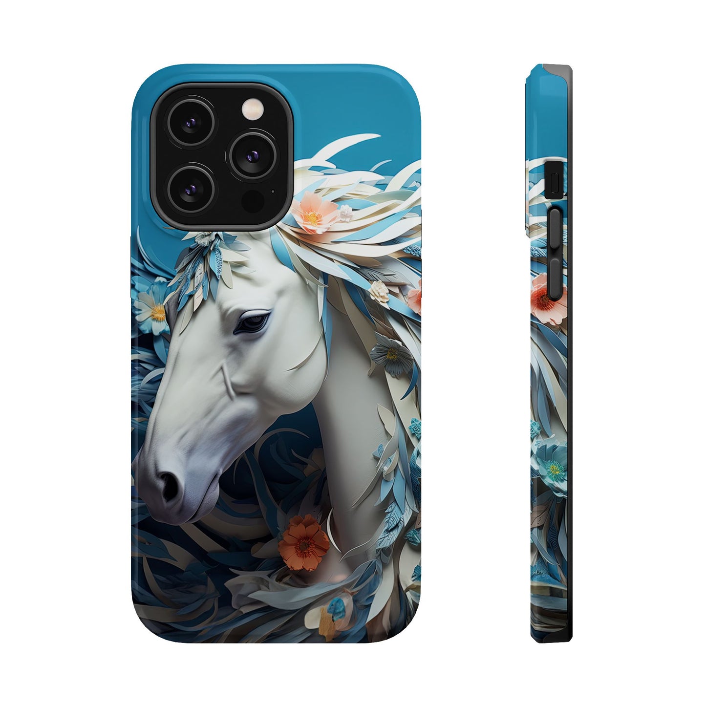 Floral Horse MagSafe iPhone Case