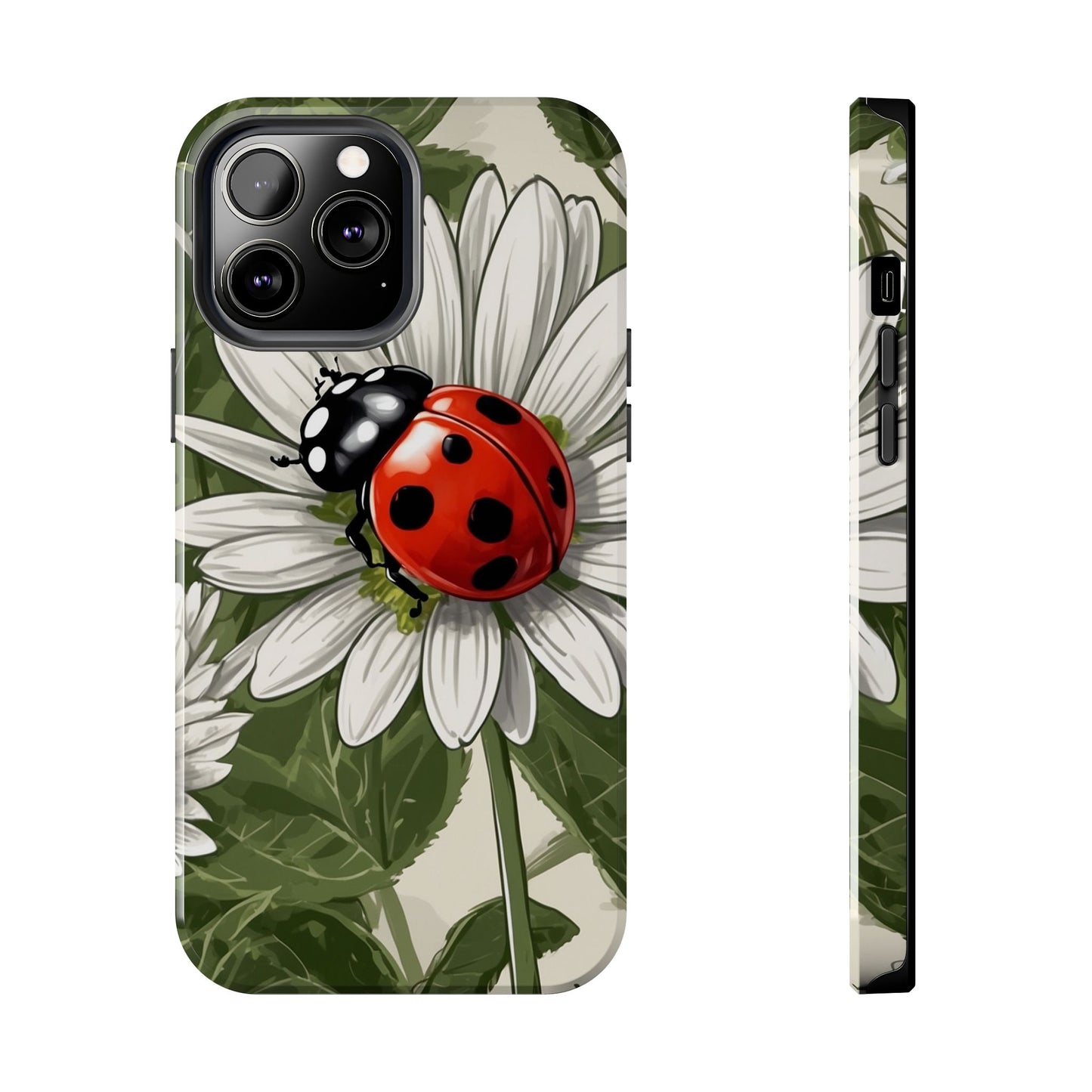 Ladybug & Daisy Garden Charm - iPhone Series Case