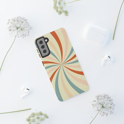 Retro Swirl Samsung Galaxy Case – Durable, Vintage-Inspired Design with Dual-Layer Protection