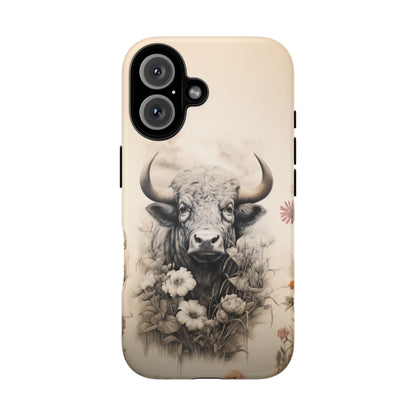 Rustic Cow Case | Floral Western Farmhouse Design