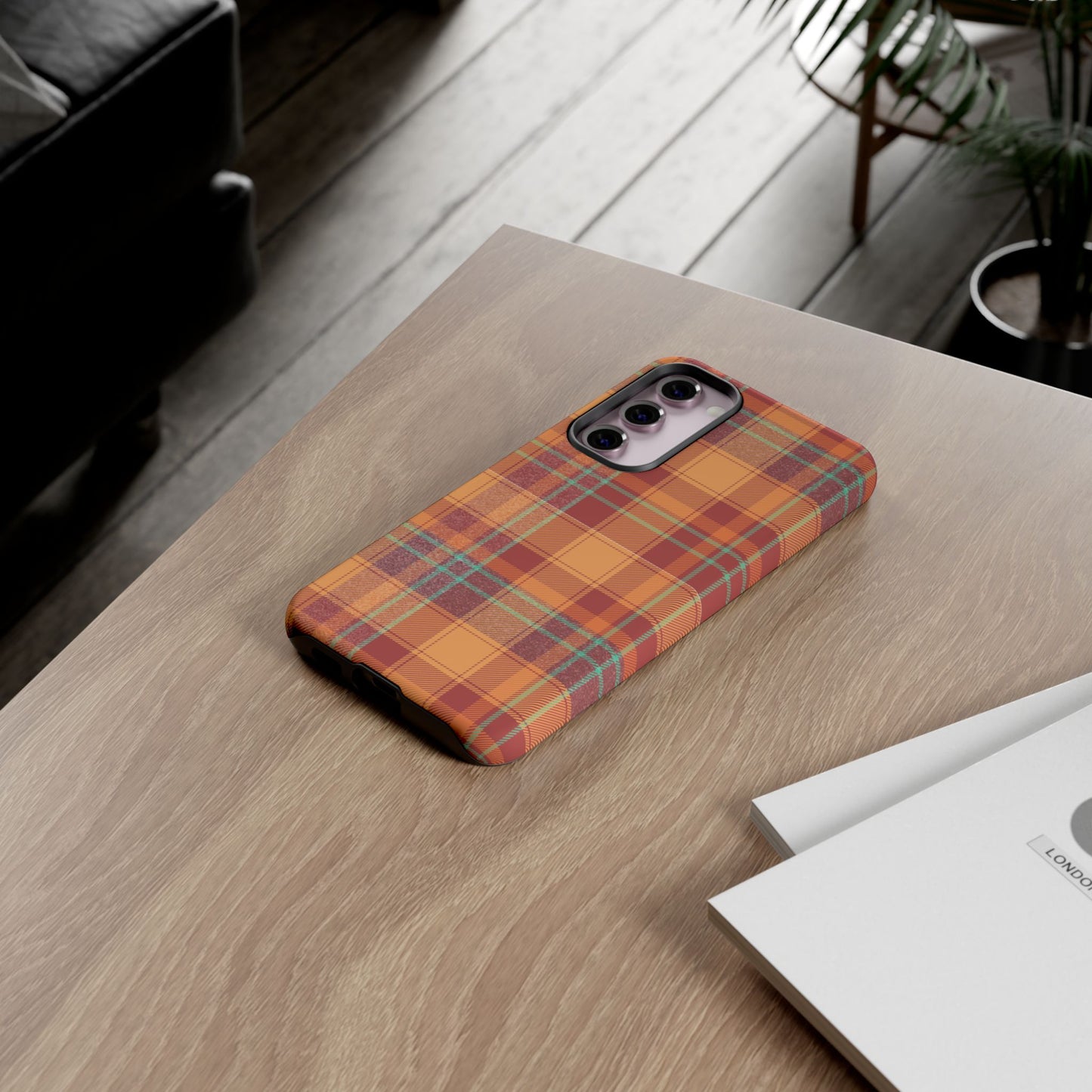 Samsung Galaxy Case - Autumn Tartan Plaid Design