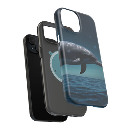 Midnight Ocean Dolphin - MagSafe-Compatible Case