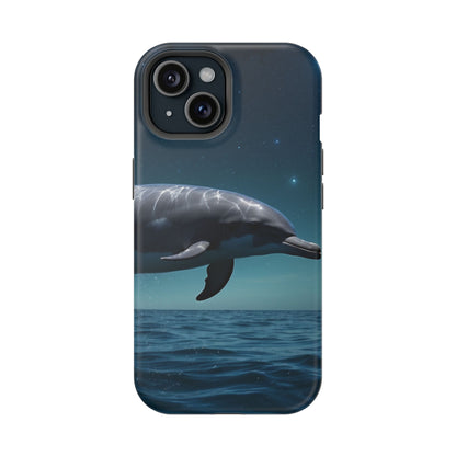 Midnight Ocean Dolphin - MagSafe-Compatible Case