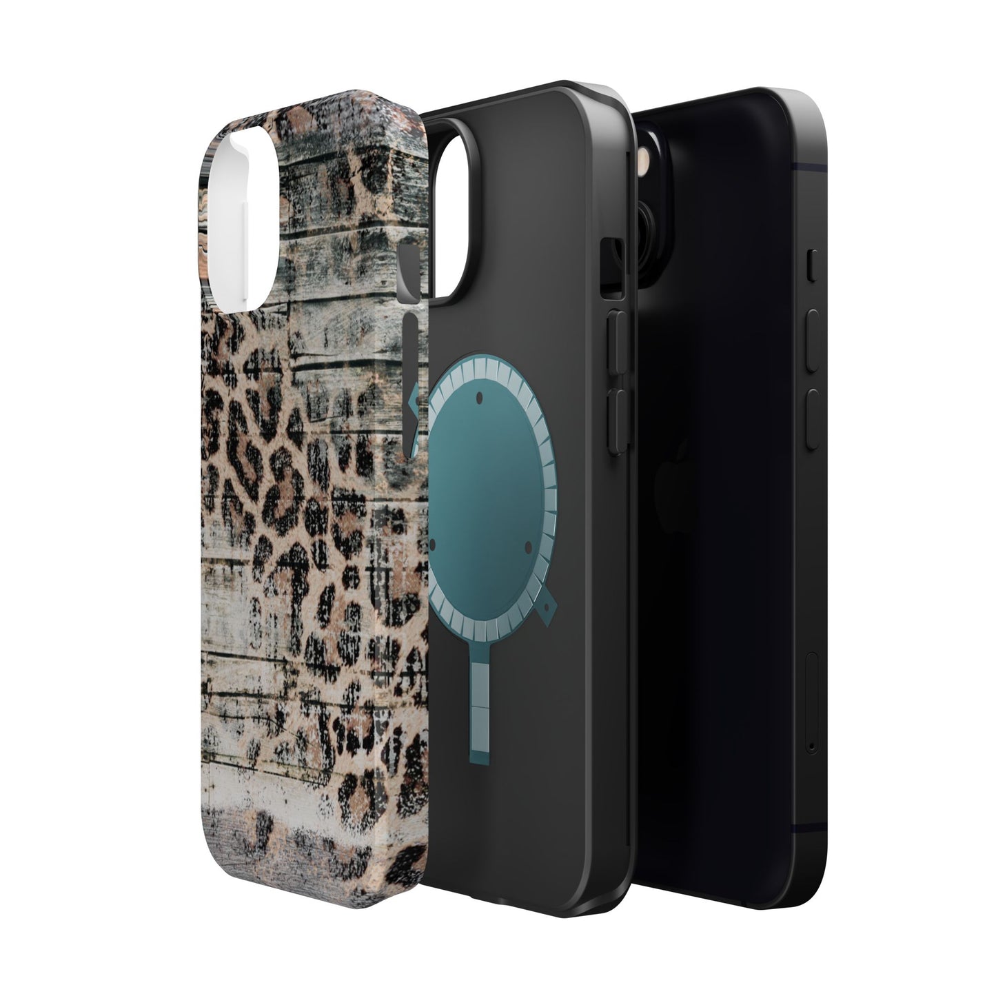 Rustic Leopard Wood Print - MagSafe iPhone Series Case