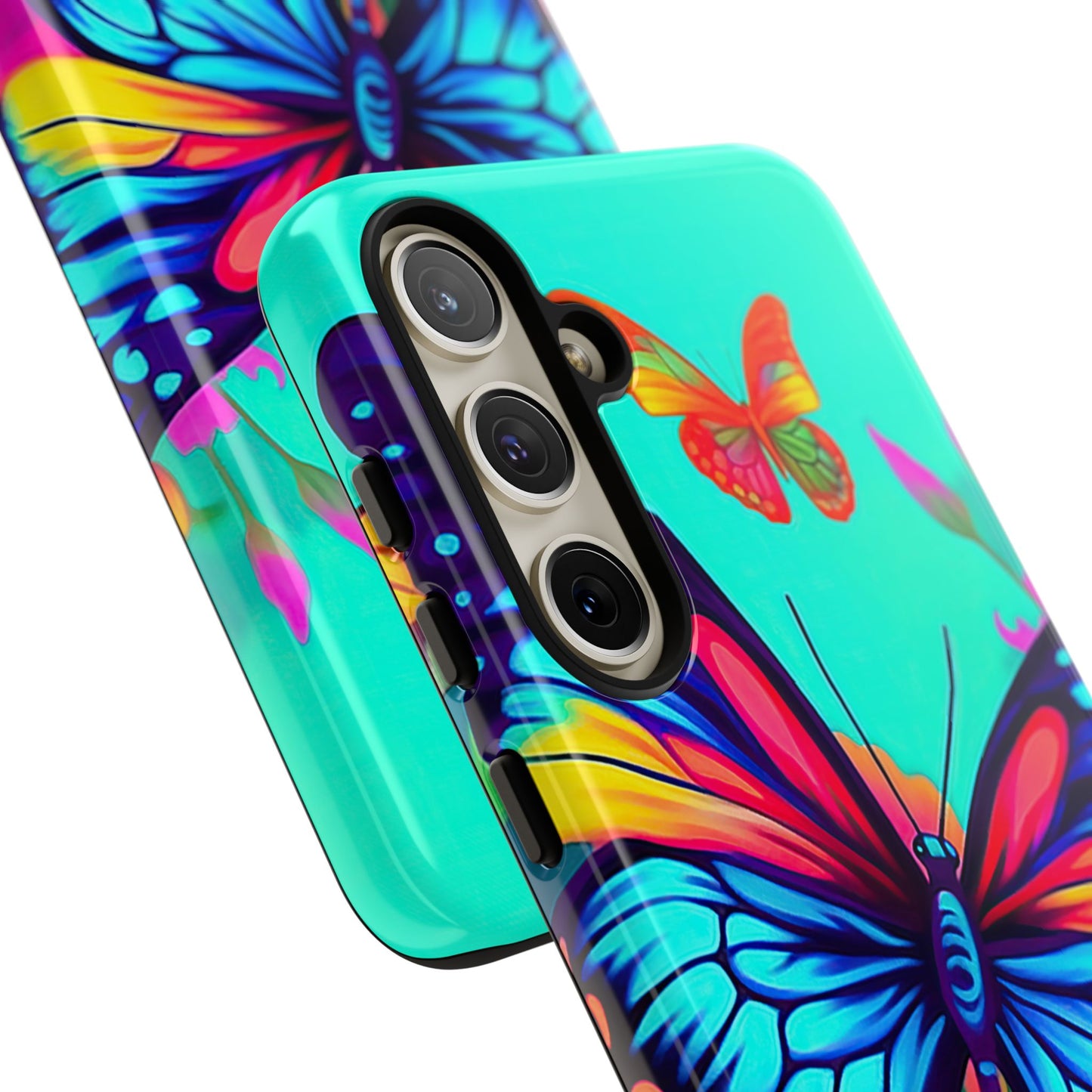 Vivid Butterfly & Floral Burst - Samsung Galaxy Case