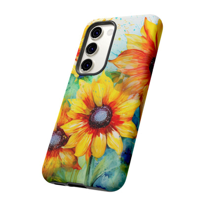 Watercolor Sunflower Splash - Samsung Galaxy Series Case