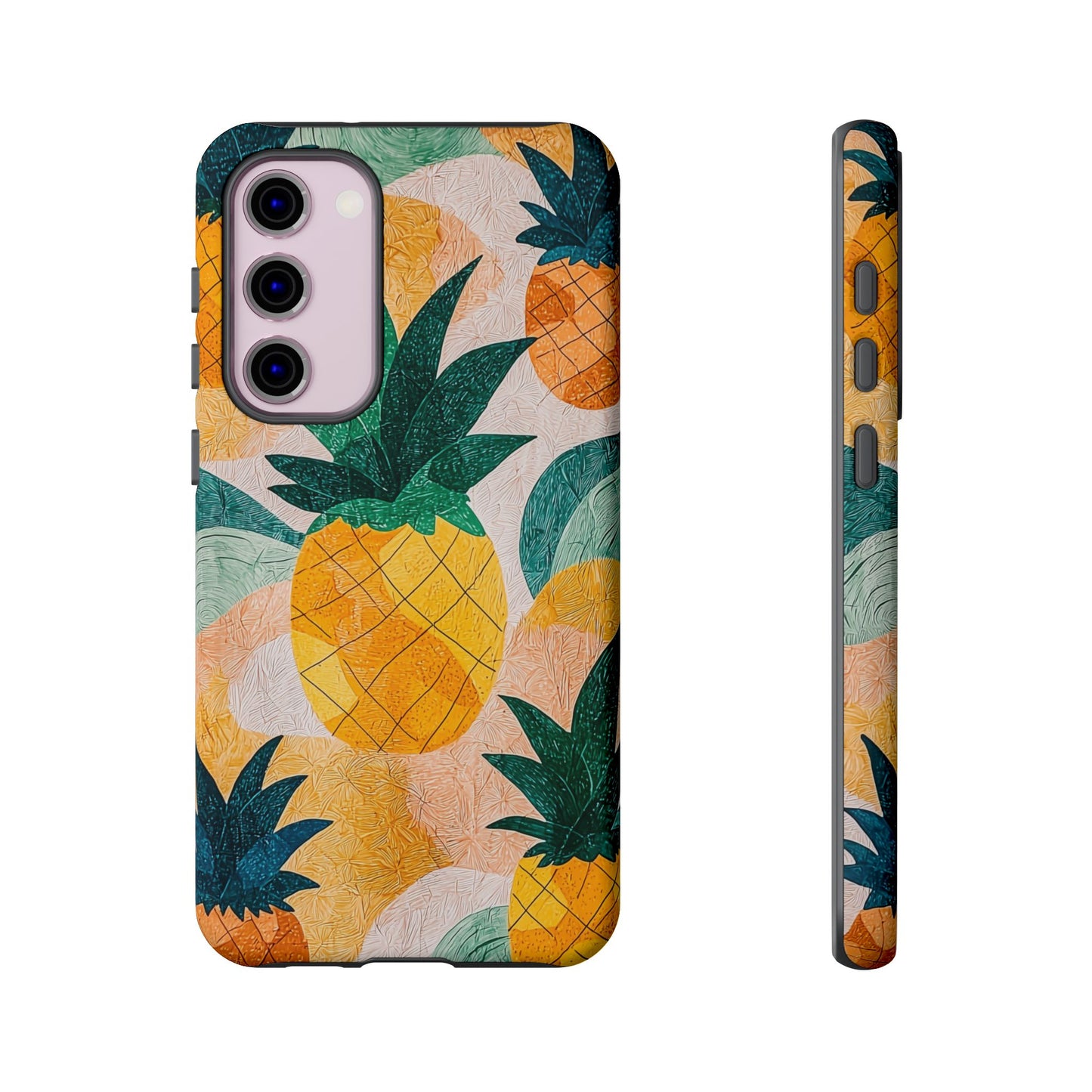 Tropical Pineapple Samsung Galaxy Case – Vibrant Fruit Design, Tough Dual - Layer Protection - BOGO Cases