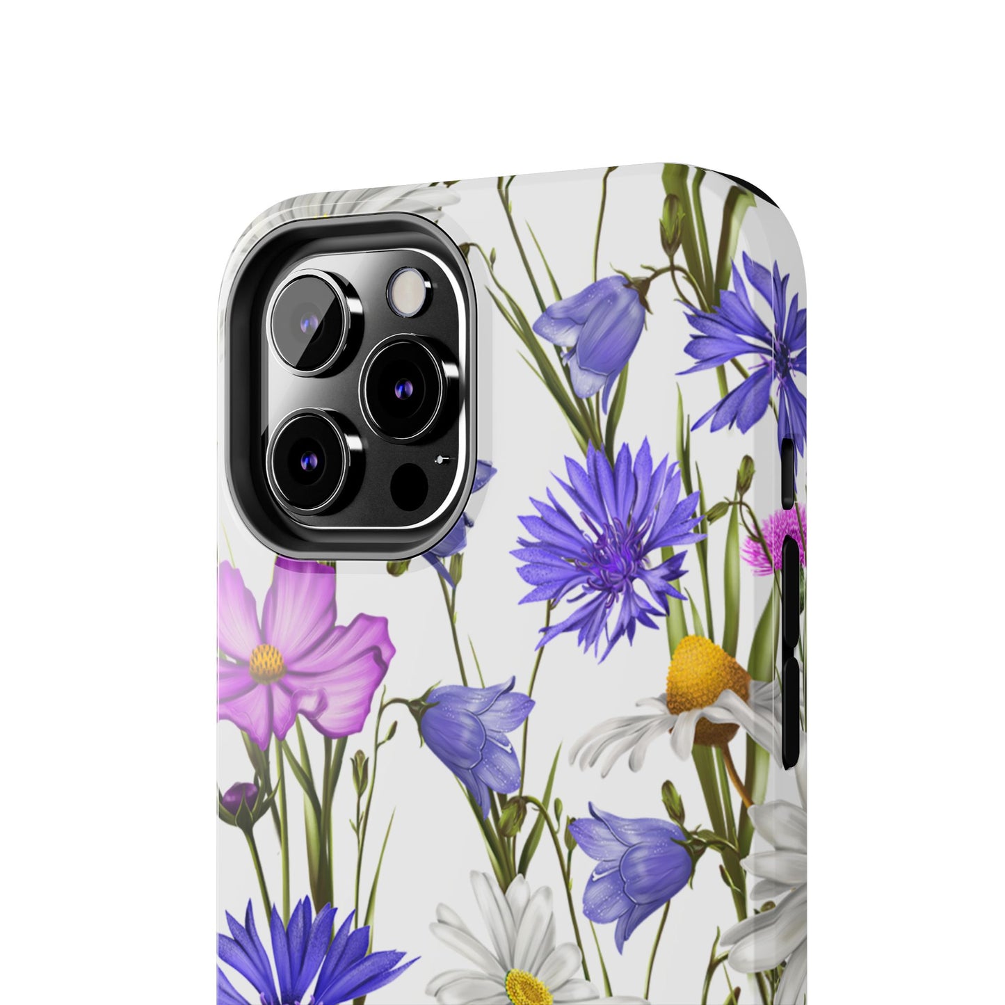 Wildflower Meadow iPhone Case – Purple, Blue, and White Floral Design