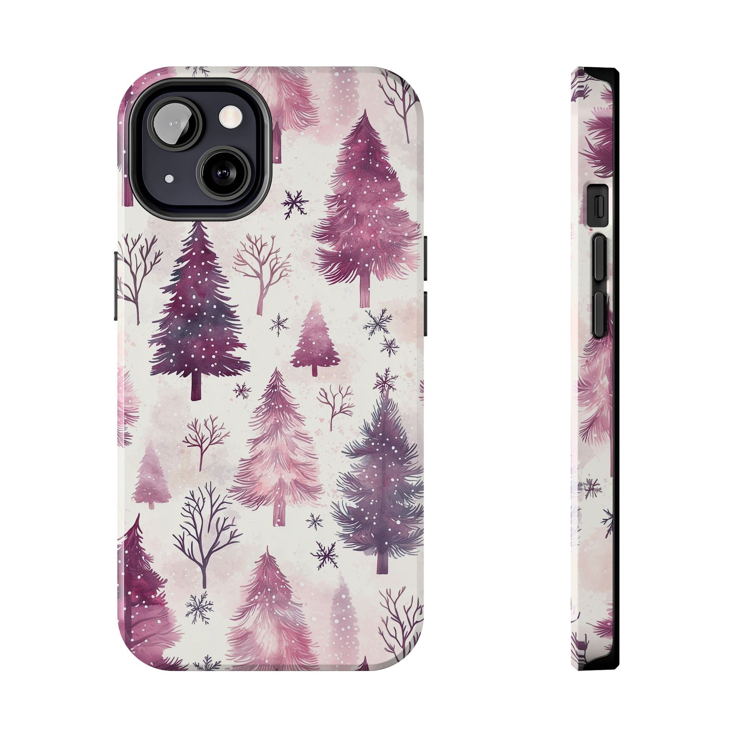 Winter Wonderland Purple Christmas Trees – iPhone Series Case