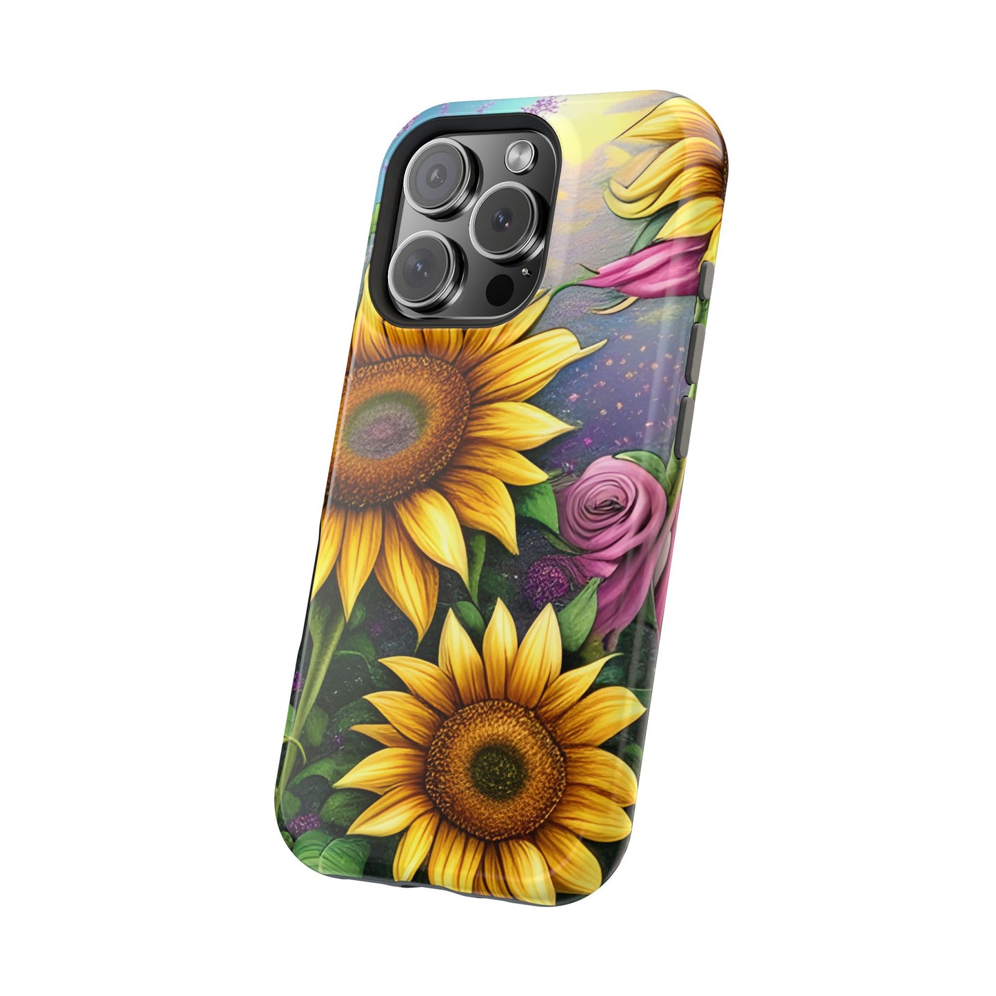 Whimsical Sunflower & Rose Garden - MagSafe iPhone Series Case