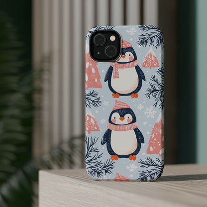 Penguin in Winter Wonderland MagSafe iPhone Case