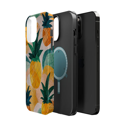 Tropical Pineapple MagSafe iPhone Case – Vibrant Fruit Design, Tough Dual-Layer Protection