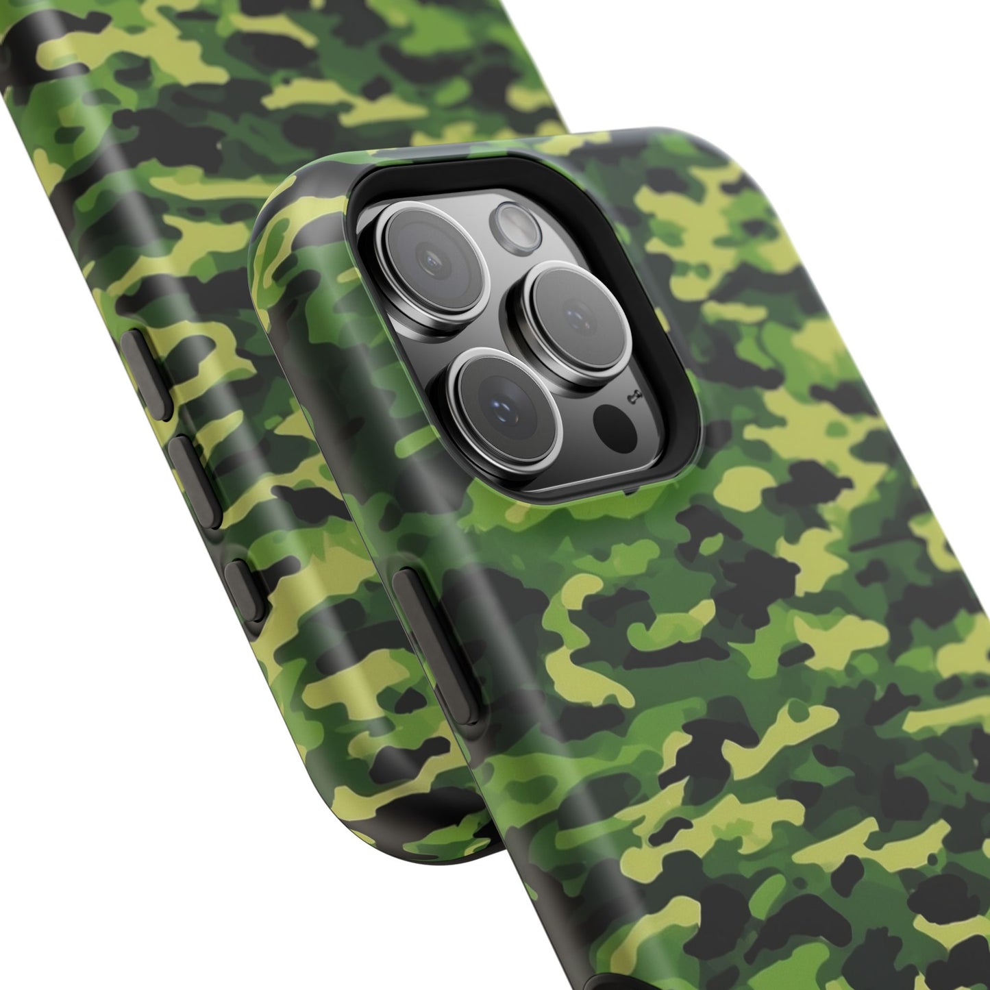 Green Woodland Camouflage – MagSafe iPhone Case, Slim and Shockproof