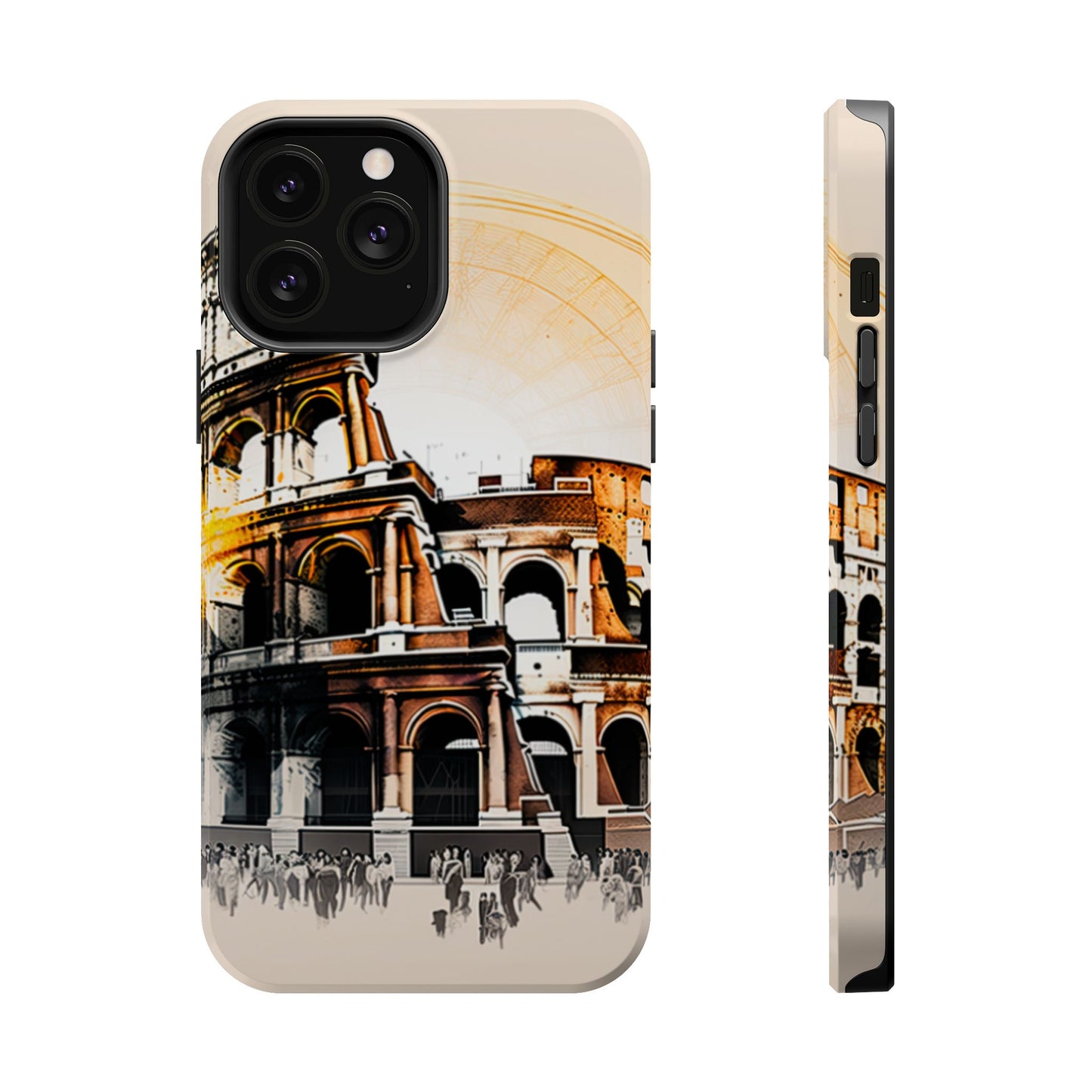 Rome Colosseum MagSafe iPhone Case - Italian Landmark with Wireless Charging Compatibility