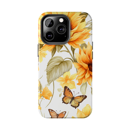 Sunflower & Butterfly Bliss - iPhone Series Case