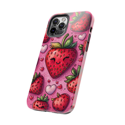 Cute Strawberry Kawaii iPhone Case – Fun Pink Design - BOGO Cases