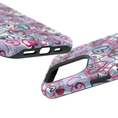 Graffiti Love Hearts MagSafe Case