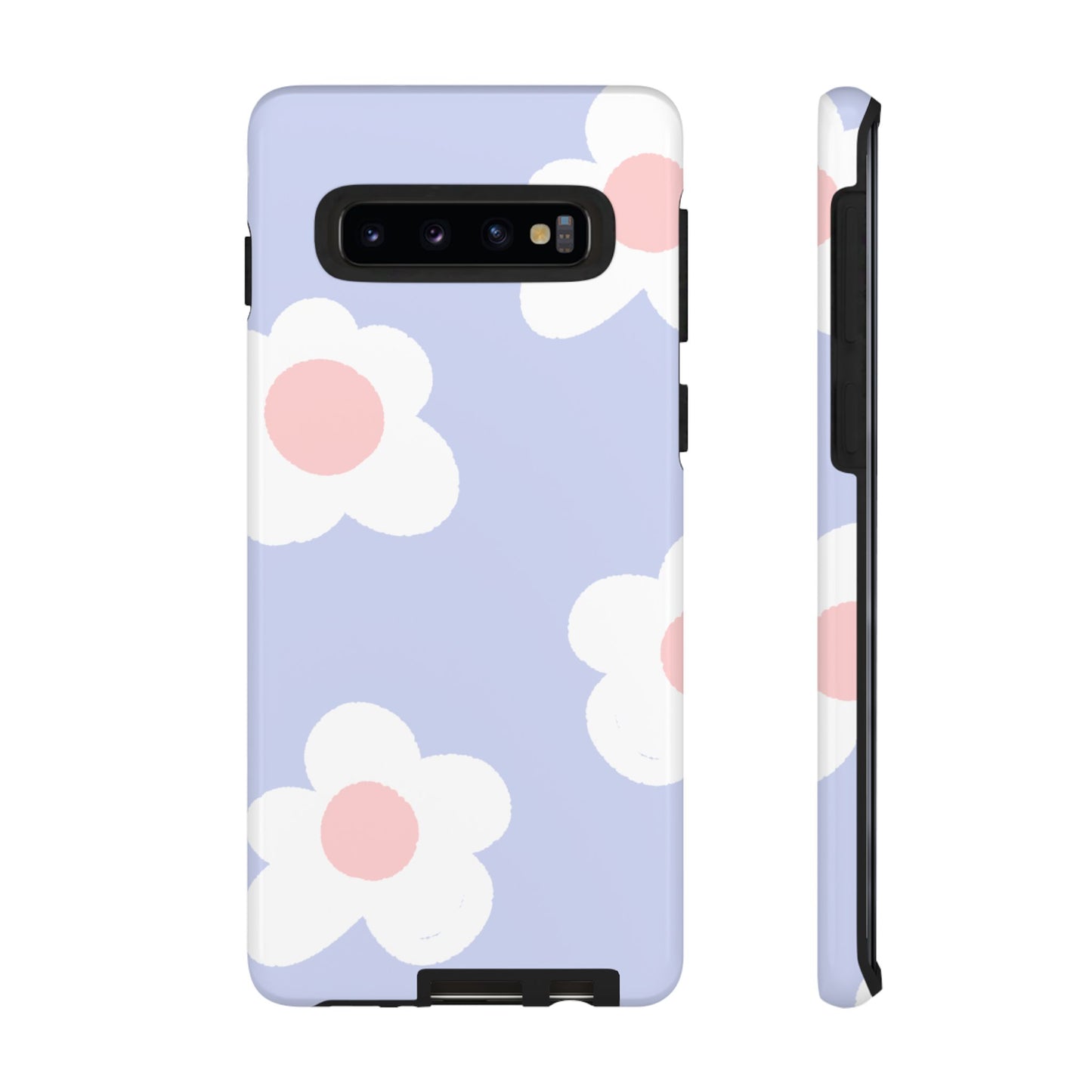 Retro Daisy Pastel Tough Samsung Galaxy Case – Durable Design with Soft Matte Finish