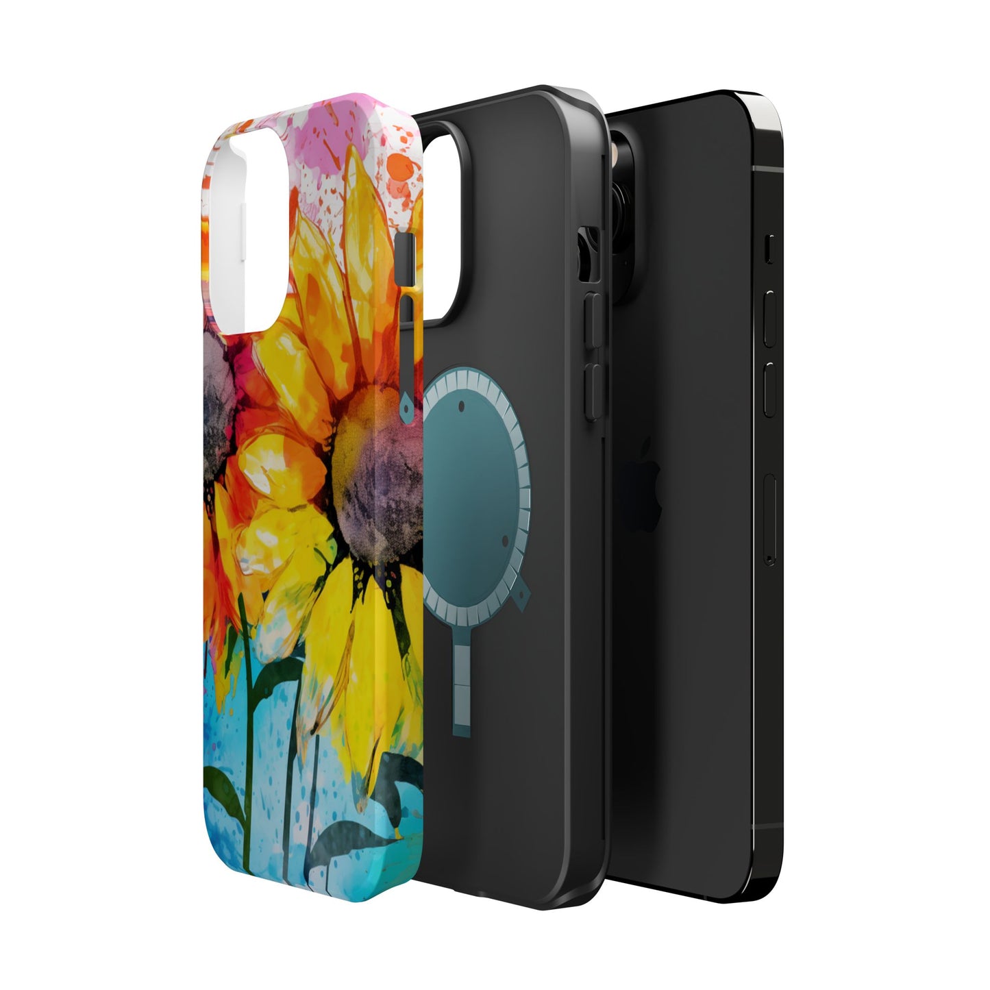 Bold Watercolor Sunflowers - MagSafe iPhone Series Case