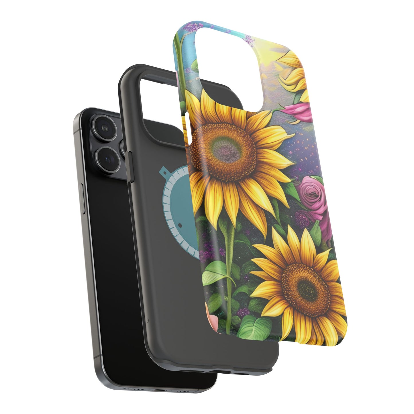 Whimsical Sunflower & Rose Garden - MagSafe iPhone Series Case