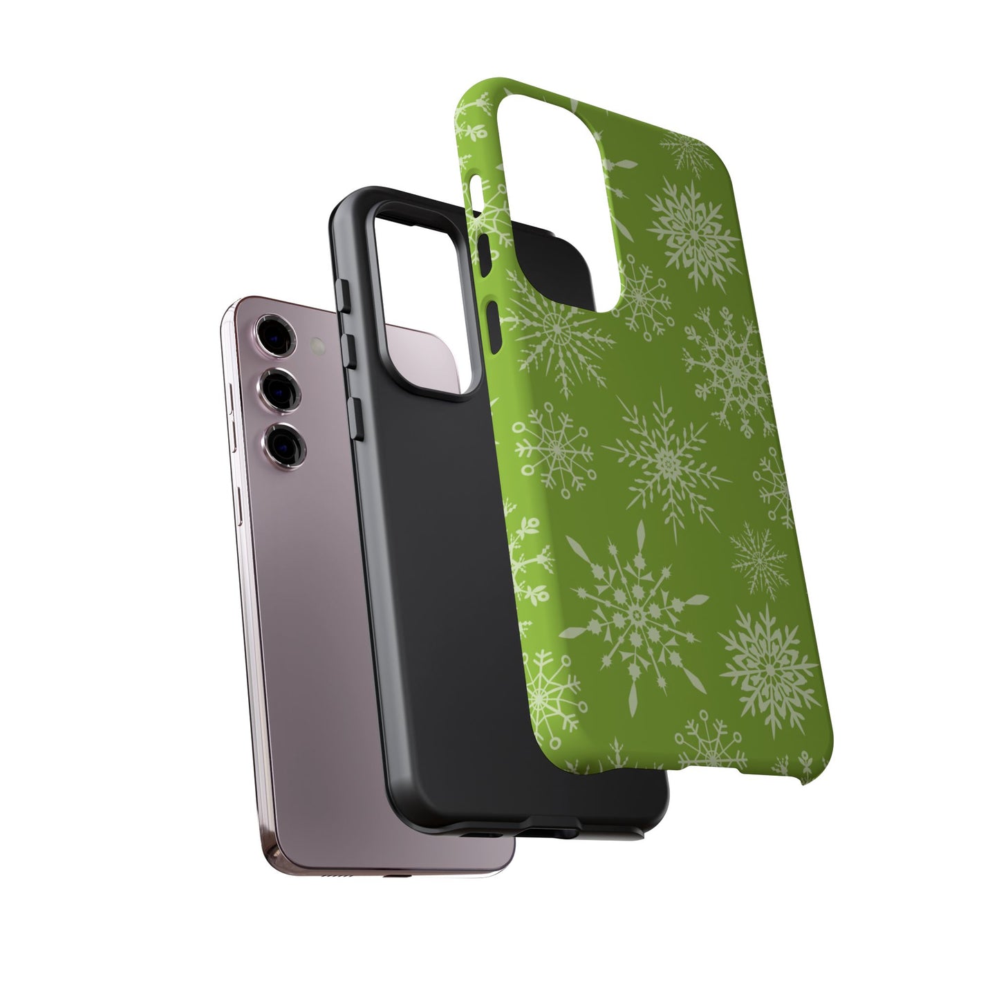 Green Snowflake Pattern – Samsung Galaxy Series Case