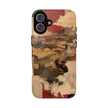 Vintage Abstract iPhone Case - Rustic Art Protective Cover