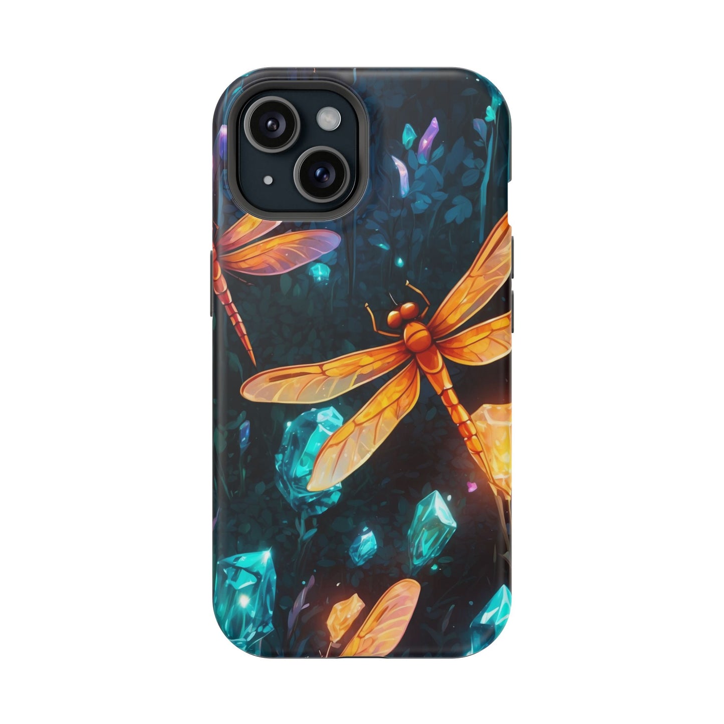 Mystical Dragonflies & Crystals – MagSafe iPhone Series Case