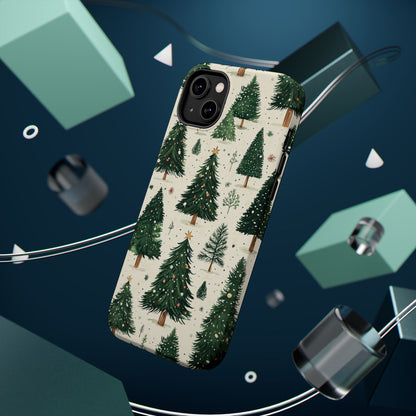 Festive Christmas Tree Forest Pattern – MagSafe iPhone Series Case