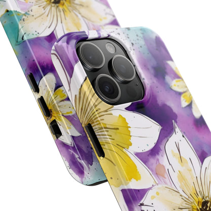 Abstract Floral Watercolor Splash - iPhone Series Case