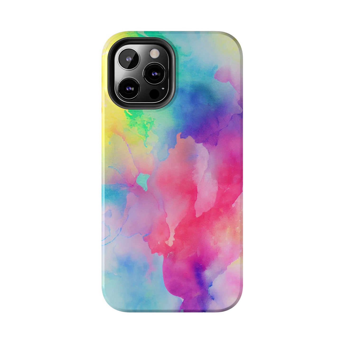 Pastel Watercolor Dream iPhone Case – Slim Profile, Glossy Finish