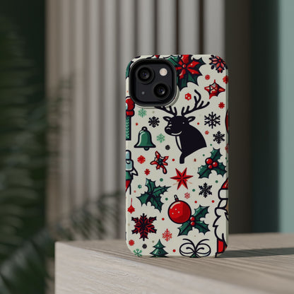 Cartoon Christmas Cheer – MagSafe iPhone Case