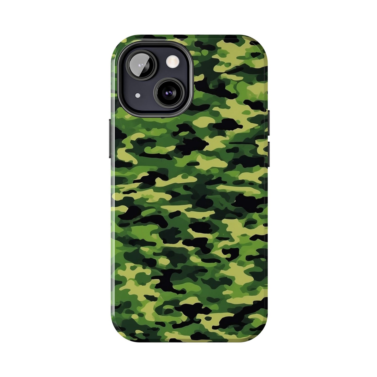 Green Woodland Camouflage – iPhone Case, Sleek and Durable Design